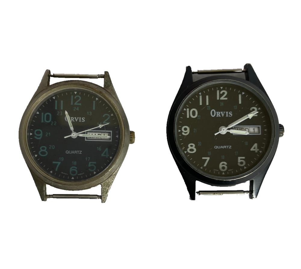 Vintage Orvis Military Field Black Watch Faces Lot 2